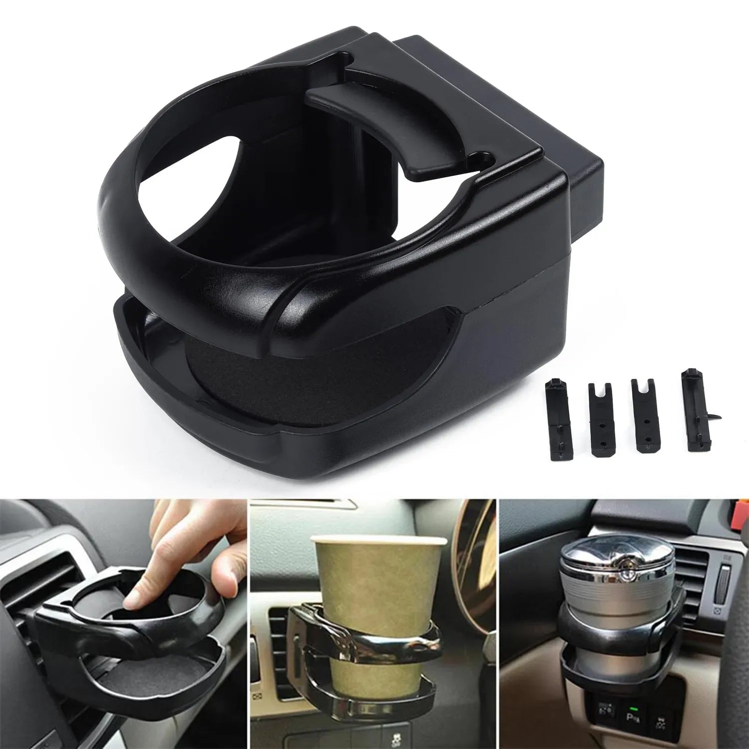 Car Air Vent Drink Holder Black alternate view