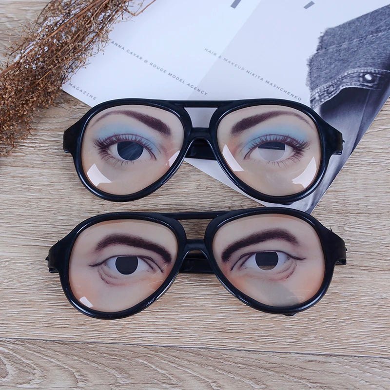 1pc Novelty Glasses Halloween Toy Photo Booth Props Party Funny Glasses Fake Novelty Gag detail view