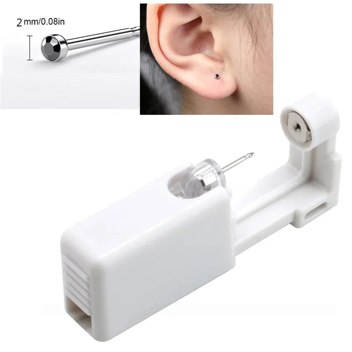 EVISPOL1Pc Disposable Sterile Ear Piercing Kit Cartilage Tragus Helix Piercing Gun No lifestyle view