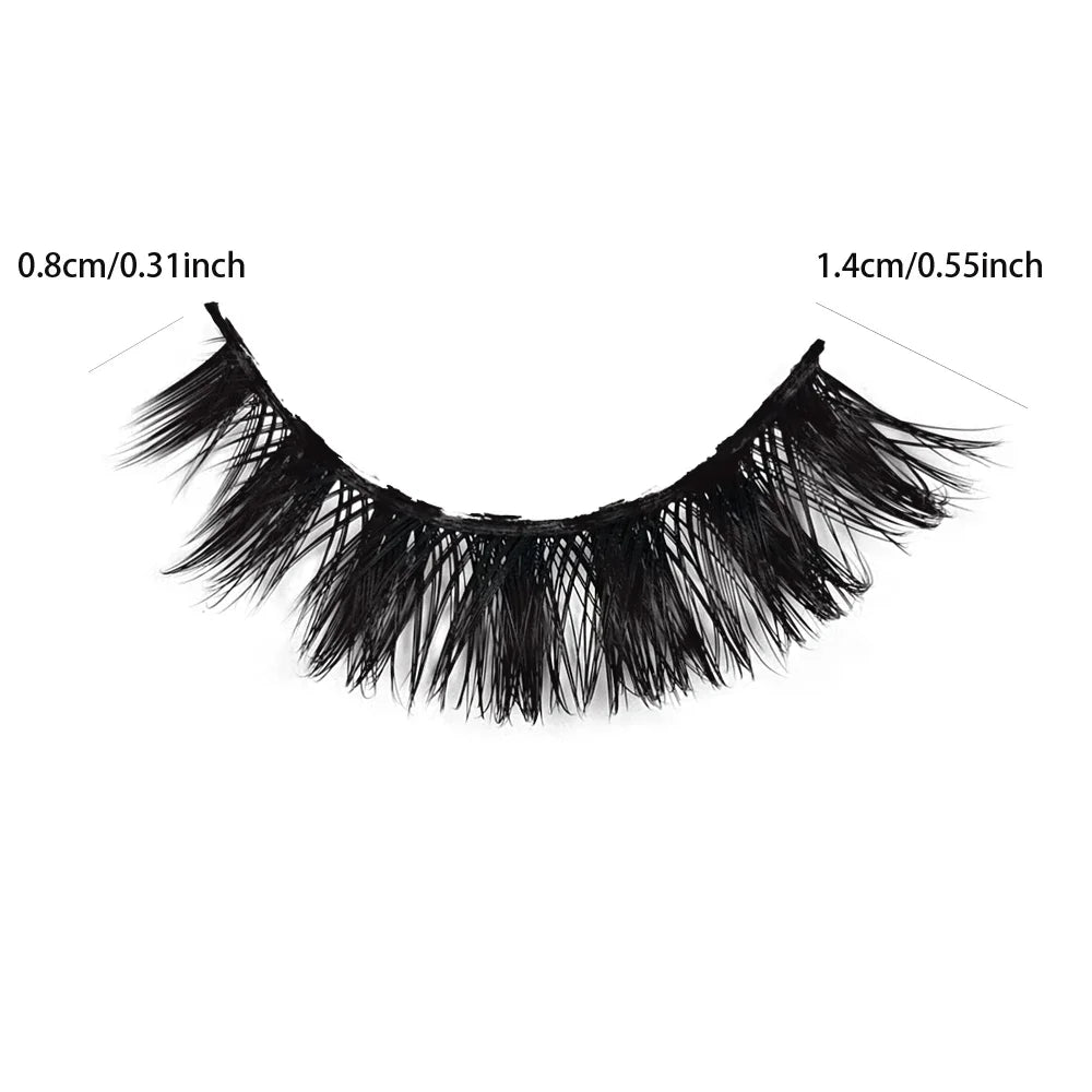 5 Pairs Fluffy Thick Lashes Russian Strip Lashes Faux Mink Fluffy 3D Fake Lashes Make lifestyle view