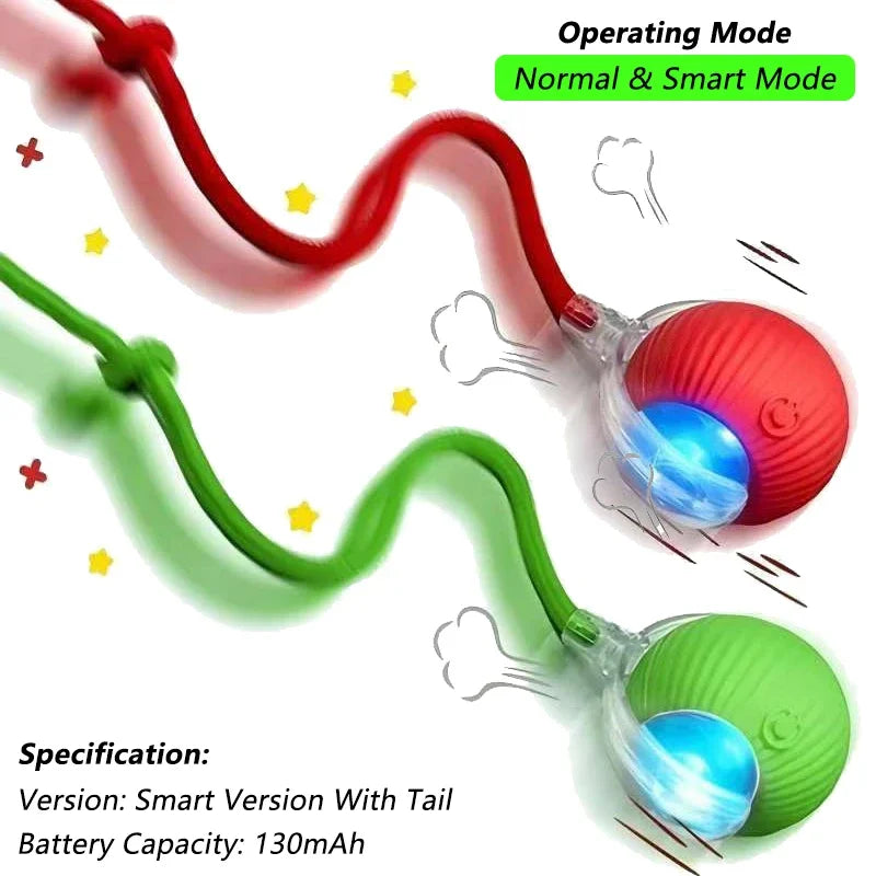 Interactive Smart Cat Toy Ball | Automatic Rolling Ball with Obstacle Avoidance detail view