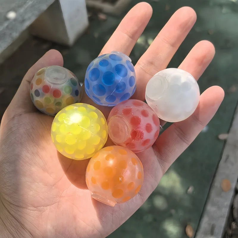 5pcs 3.5cm Soft Rubber Squeeze Ball Grape Ball Stress Relief Sensory Toy for Kids Par alternate view