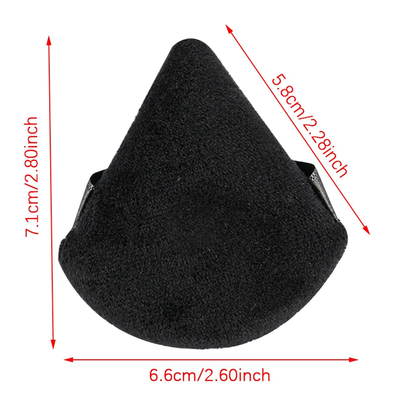 Reusable Triangle Velvet Powder Puffs | Soft Face Makeup Sponges detail view