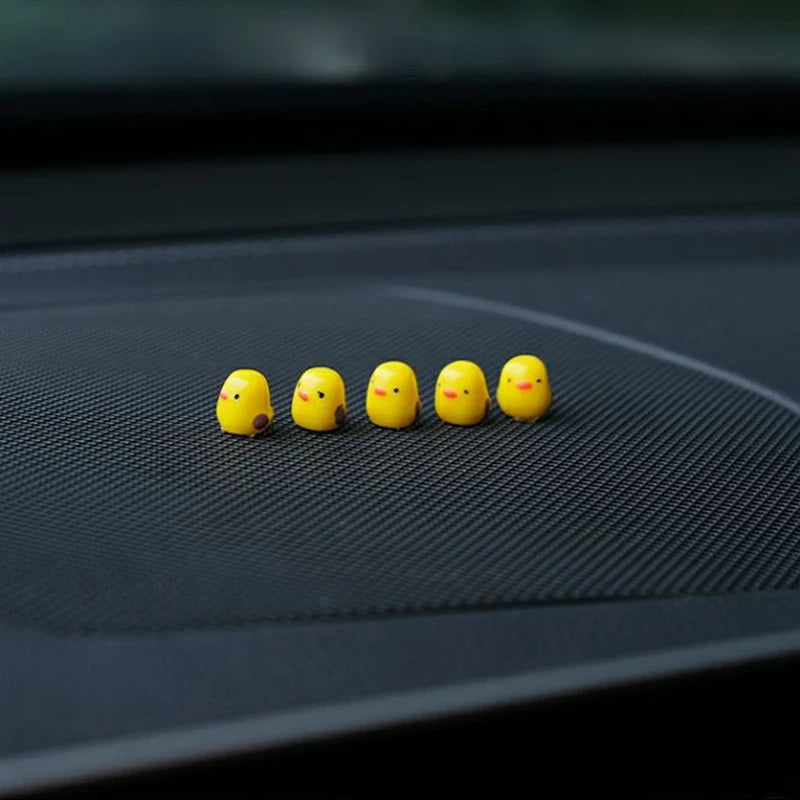 Mini Chickens Car Rearview Mirror Decor close-up view