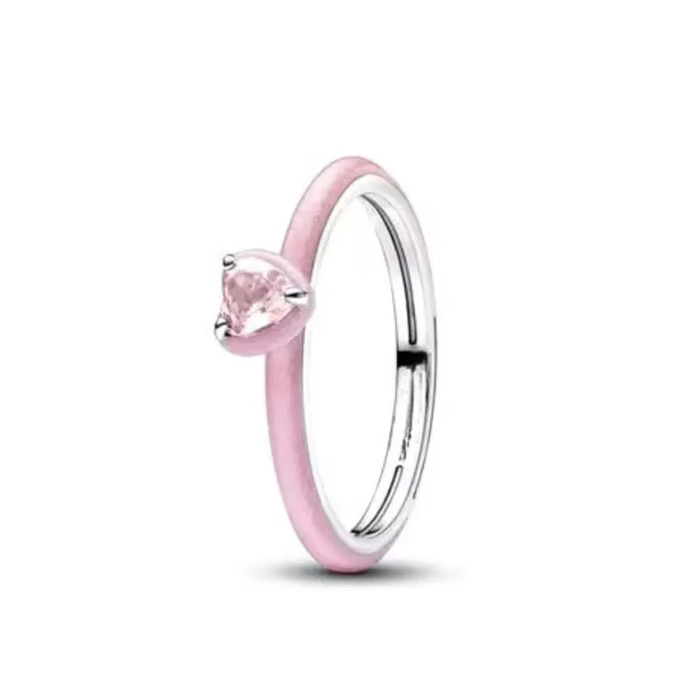 Hot Selling 925 Silver,Heart-shaped,Floral,Butterfly Ring,Size 6 7 8 9,Suitable for E lifestyle view