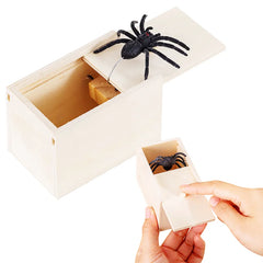 Trick Spider Funny Scare Box Wooden Hidden Box Quality Prank Wooden Scare Box Fun Game Prank Trick F