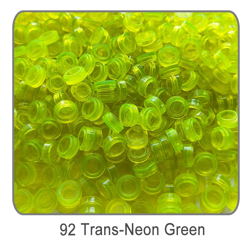 1000Pcs Tile 1x1 Round Building Blocks | 52 Color DIY Educational Creative Toy Set additional angle