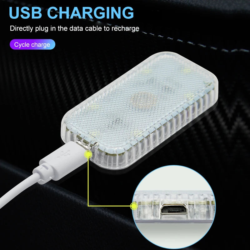Mini Wireless Car LED Touch Light | USB Rechargeable Interior Reading Lamp lifestyle view