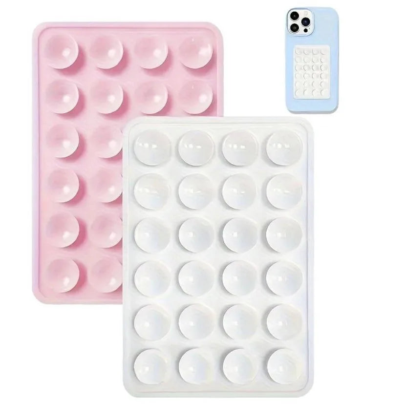 Silicone Suction Phone Holder Mat Multifunctional Suction Cup Wall Stand Square Ant additional angle