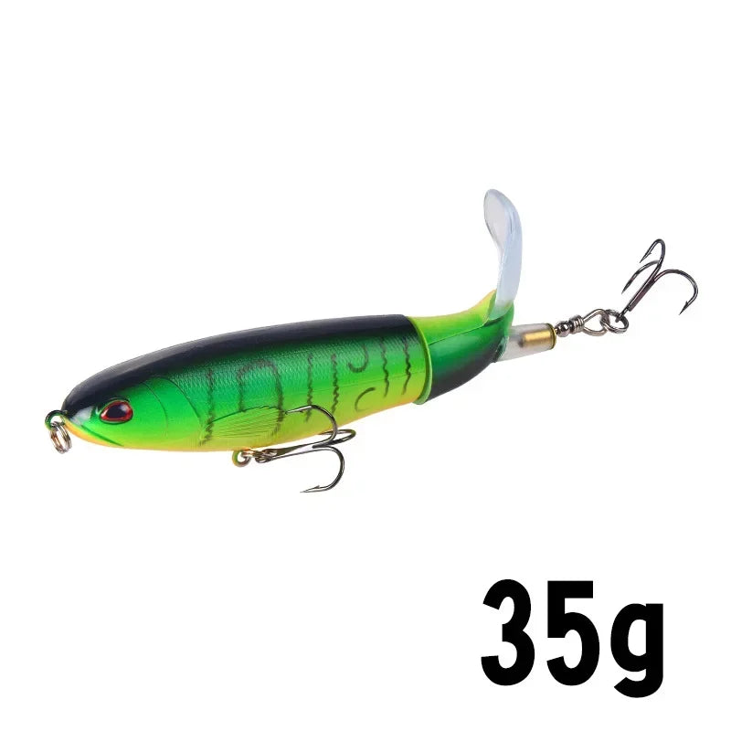 1 Pcs 10cm/14cm Topwater Fishing Lure Whopper Popper Artificial Bait Hard Plopper S additional angle