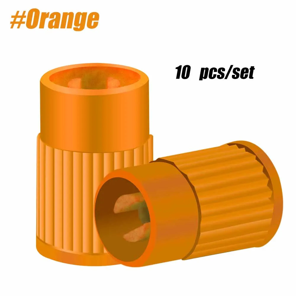 Plastic Tyre Valve Caps 10 Pack Universal Dust Covers for Cars Trucks Bikes alternate view