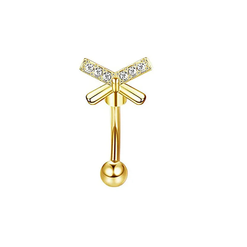 1/11Pcs 16G Eyebrow Rings for Women, Curved Barbell Belly Lip Rings Cartilage Daith E alternate view