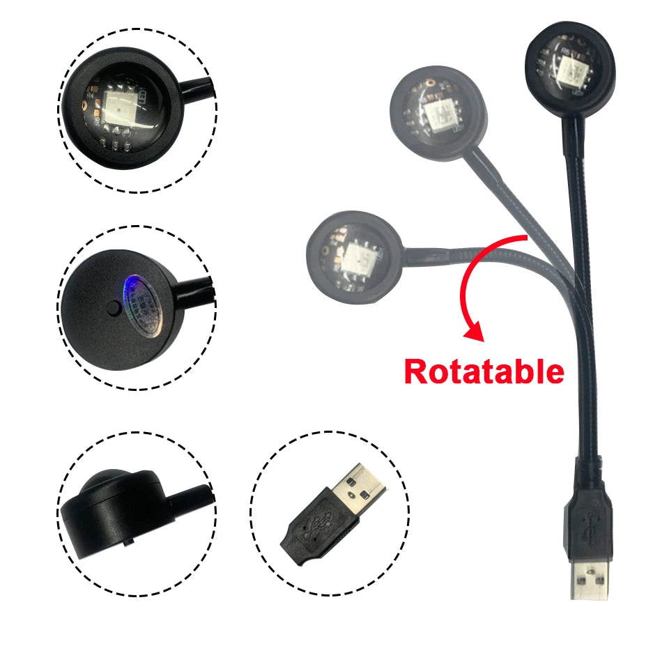 LED USB Sunset Lamp Projector | Home Party Decor Night Atmosphere Light for Bedroom L lifestyle view