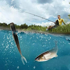 Soft Bait Fish Swimbait Fork Tail With Hook& Without Hooks Fishing Lure Artificial Sil close-up view