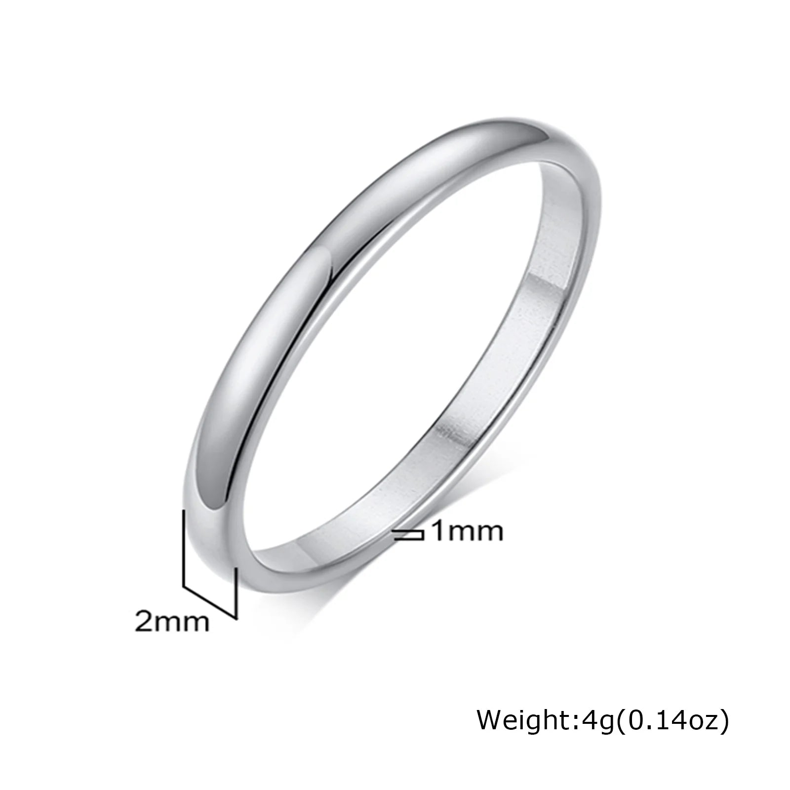 Gold Plated Stainless Steel Wedding Band | Unisex Engagement Ring US Sizes 4-15 close-up view