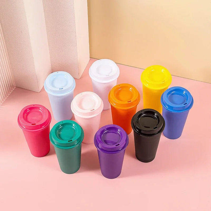 Popular Coffee Mug Shatterproof Cup Wide Application Unbreakable PP Lid Travel Bottle alternate view