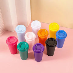 Popular Coffee Mug Shatterproof Cup Wide Application Unbreakable PP Lid Travel Bottle alternate view