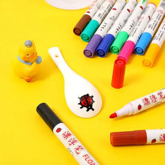 8/12 Colors Magical Water Floating Student Painting Brush Whiteboard Markers Pen Susp alternate view