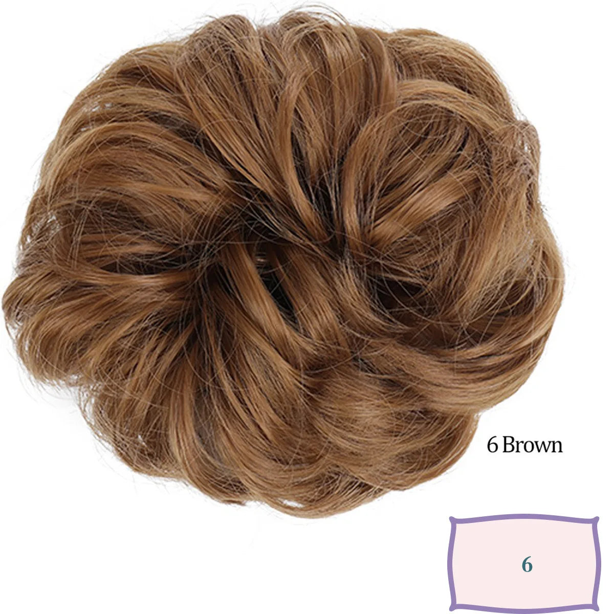 Synthetic Messy Hair Bun Chignon Scrunchies Fake Hair Band Braid Elastic Hairpiece Ta alternate view