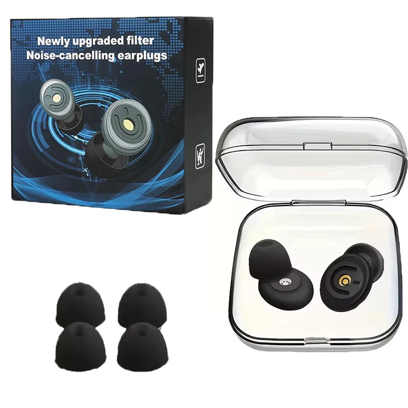 Silicone Ear Plugs for Noise Reduction | Reusable Sleeping Earplugs lifestyle view