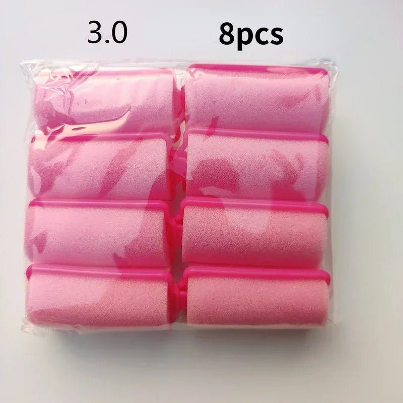 Soft Sponge Foam Hair Rollers | DIY Curling Kit for Natural Bouncy Curls close-up view