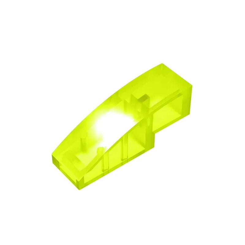 Gobricks GDS-657 Slope, Curved 3 x 1 | Compatible Building Block for Creative Construc close-up view