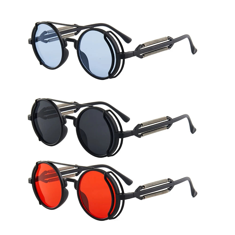 Classic Gothic Steampunk Sunglasses Brand Designer Men alternate view