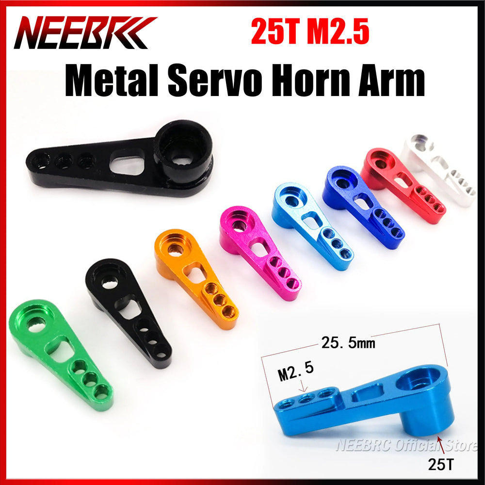 25T M2.5 Servo Horn Arm Metal for RC Wltoys 12428 MN78 MN82 MN168 MN99S WPLD12 B36 C74 C74-1 C54 Fut
