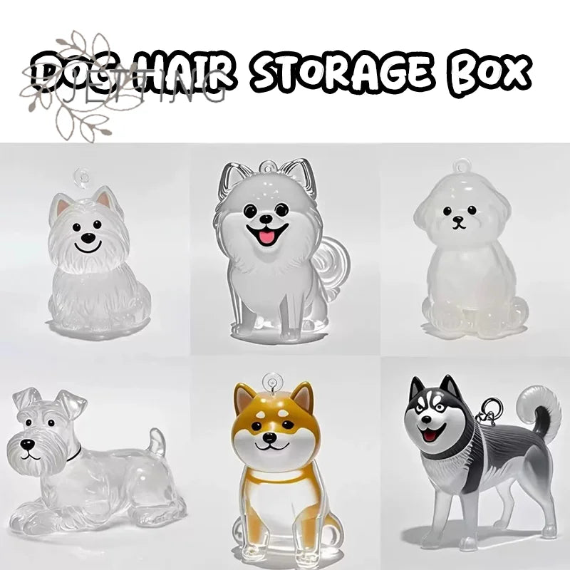 Hot Clear Puppy Hair Memorial Keepsake Capsule Pet's Dog Fur Container DIY Pendant Ke alternate view