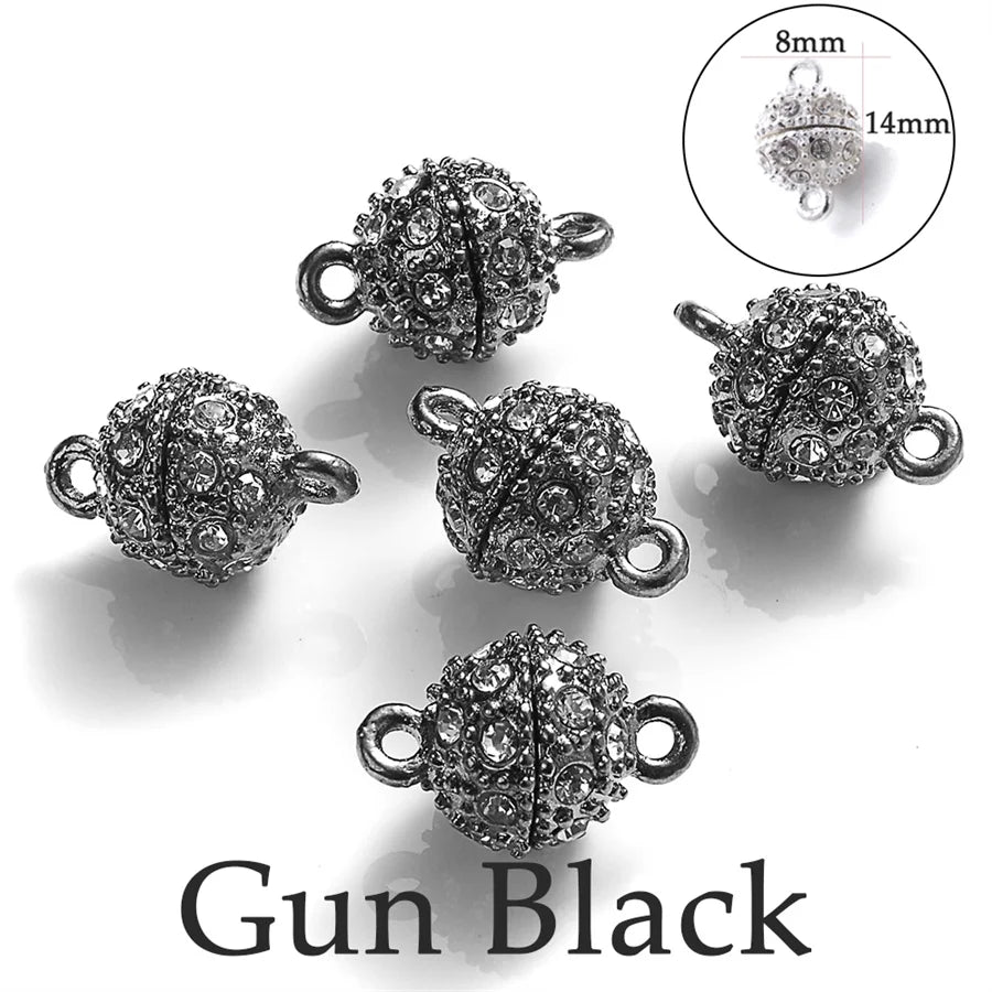 Heart Round Magnetic Clasps Set | DIY Jewelry Connector Charms detail view