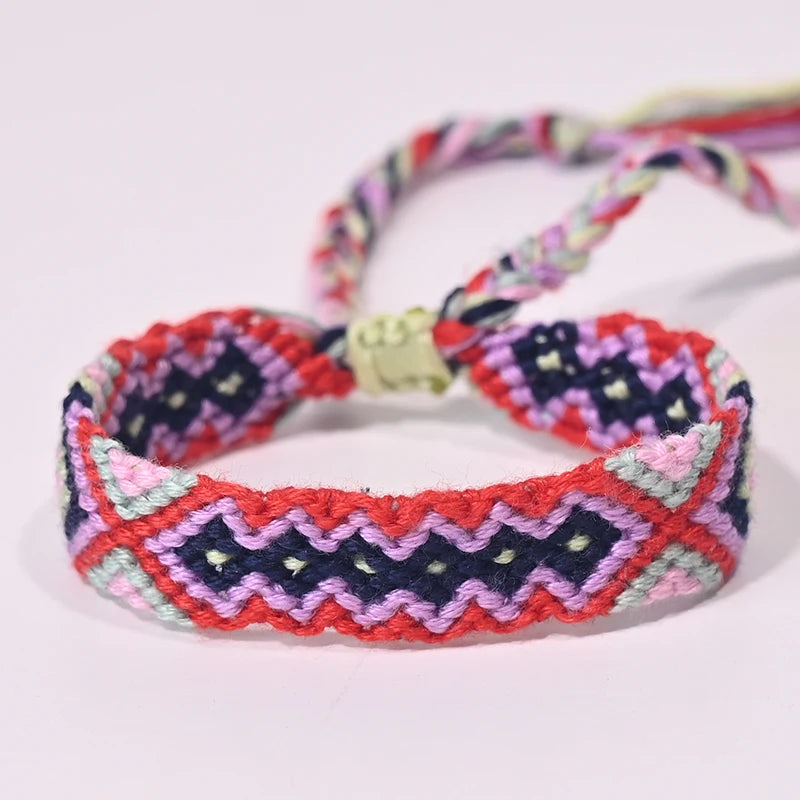 Rope Weave Bohemia Friendship Bracelet | Handmade Summer Beach Style Jewelry close-up view