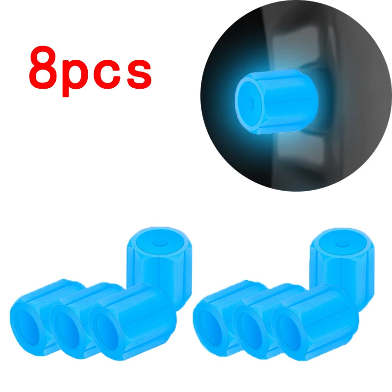 Luminous Tire Valve Caps Car Motorcycle 4/8/20 Pcs alternate view