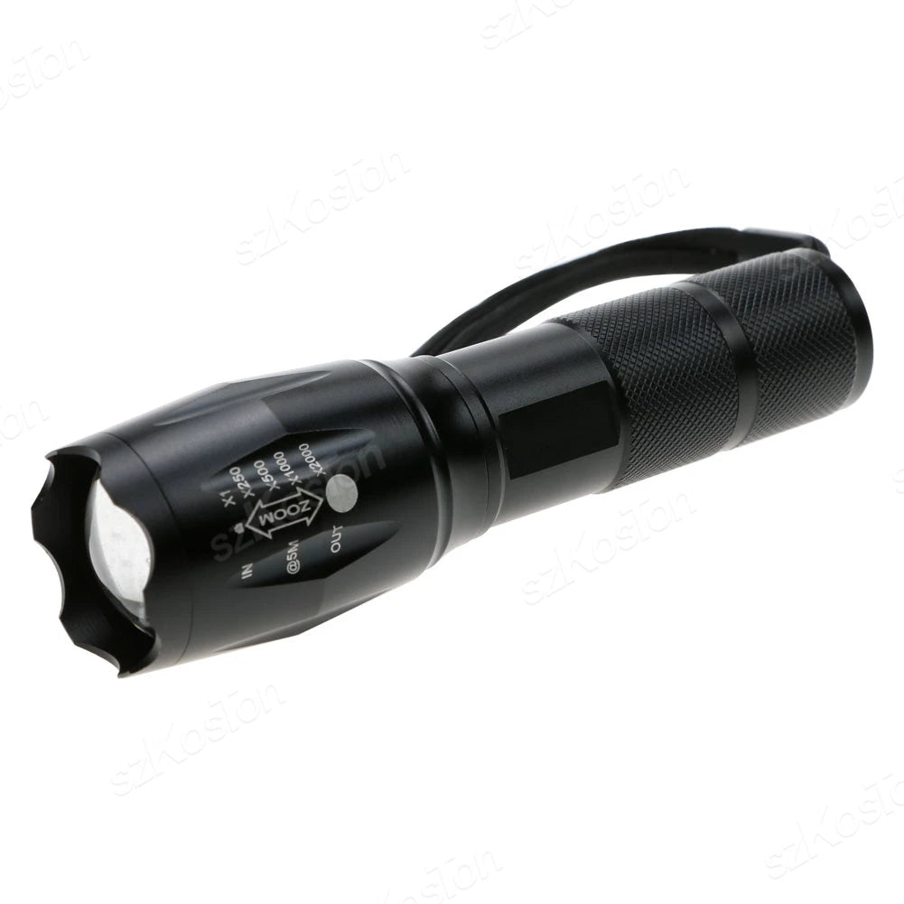 High Power LED Flashlight | Zoomable Aluminum Alloy Camping Torch alternate view