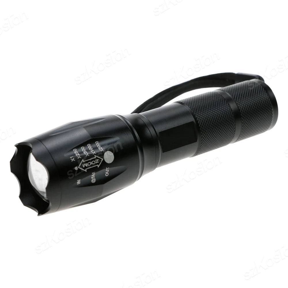 High Power LED Flashlight | Zoomable Aluminum Alloy Camping Torch alternate view