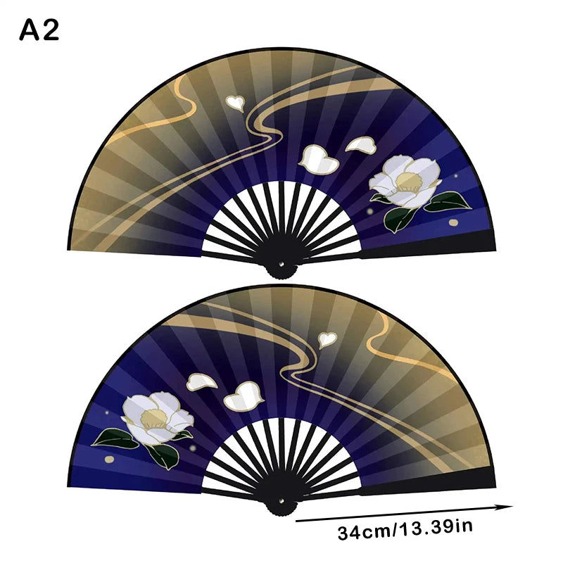 Genshin Impact Ayaka Cosplay Fan | Folding Hand Fan Prop for Cosplay alternate view