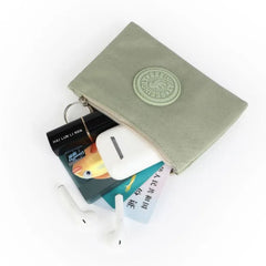 Casual Solid Nylon Coin Purse | Multi-Purpose Zipper Wallet Pouch detail view