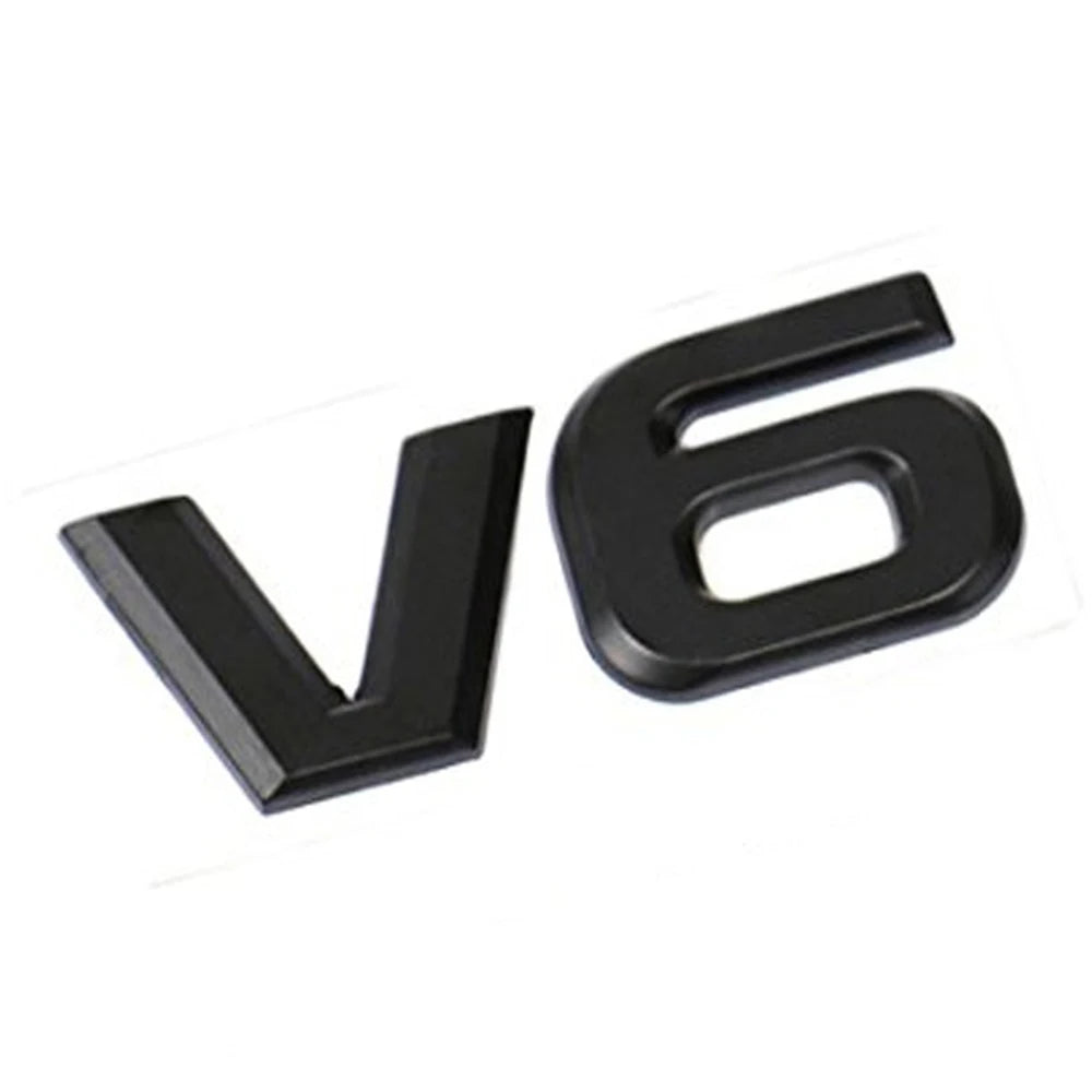 DSYCAR 1Pcs Fashion 3D Metal V6 Engine Display Car Sticker Emblem Badge for Cars Decorat detail view