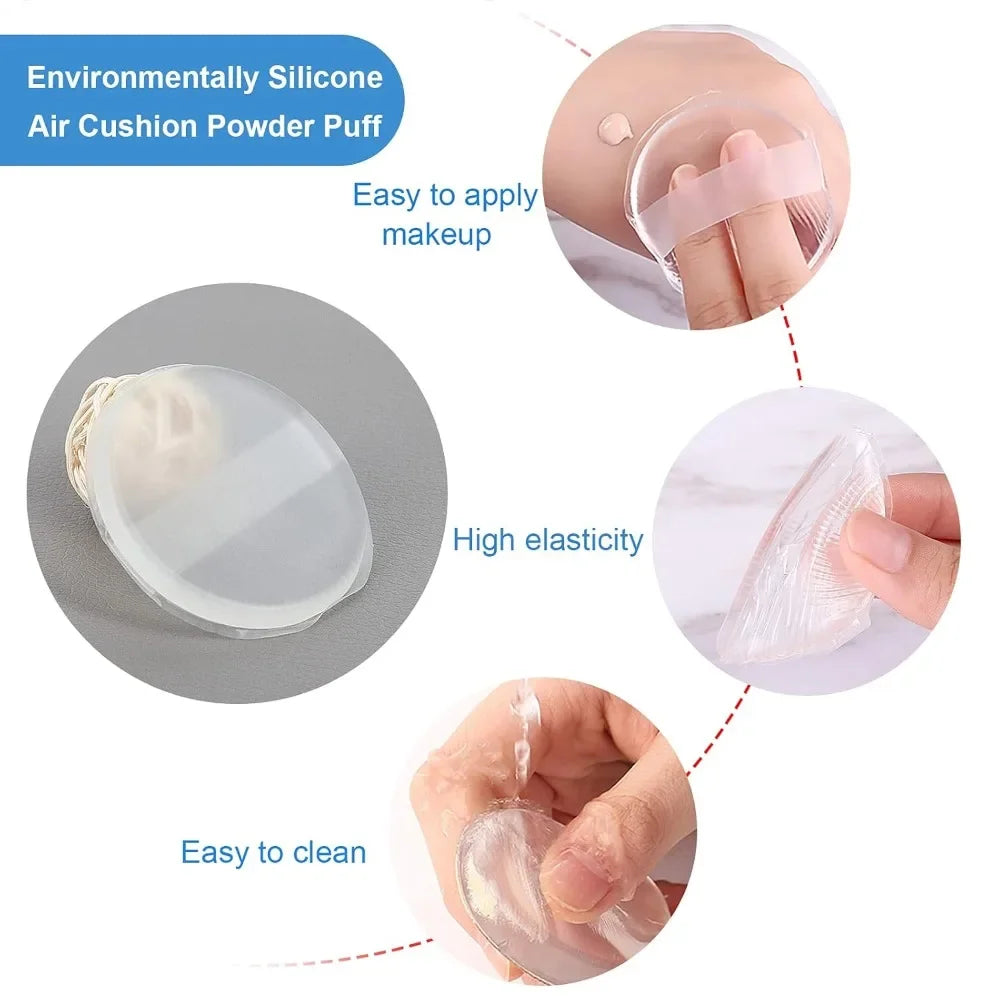 Silicone Makeup Puff Set | Non-Absorbent Beauty Blender for Liquid Foundation alternate view