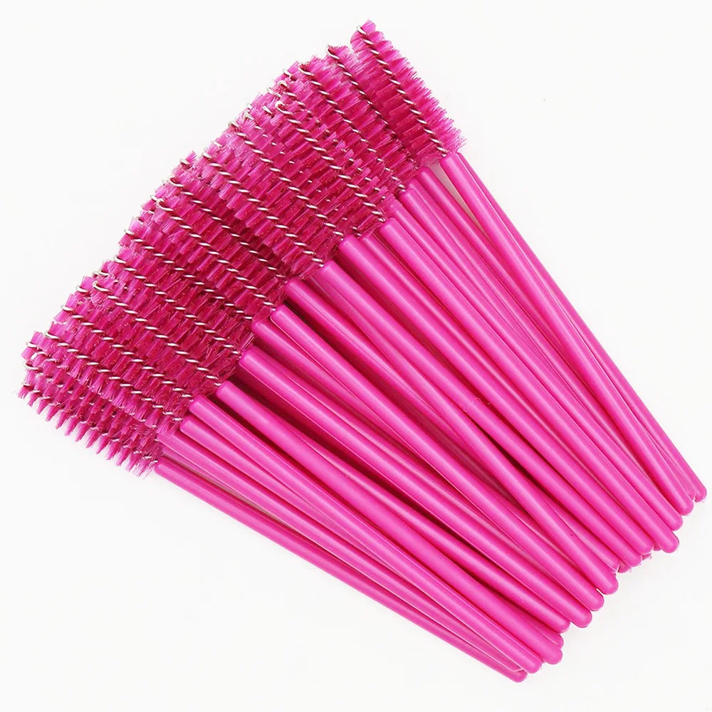 50Pcs Crystal Eyelashes Brush Comb Disposable Eye Lashes Extension Mascara Wands Make alternate view