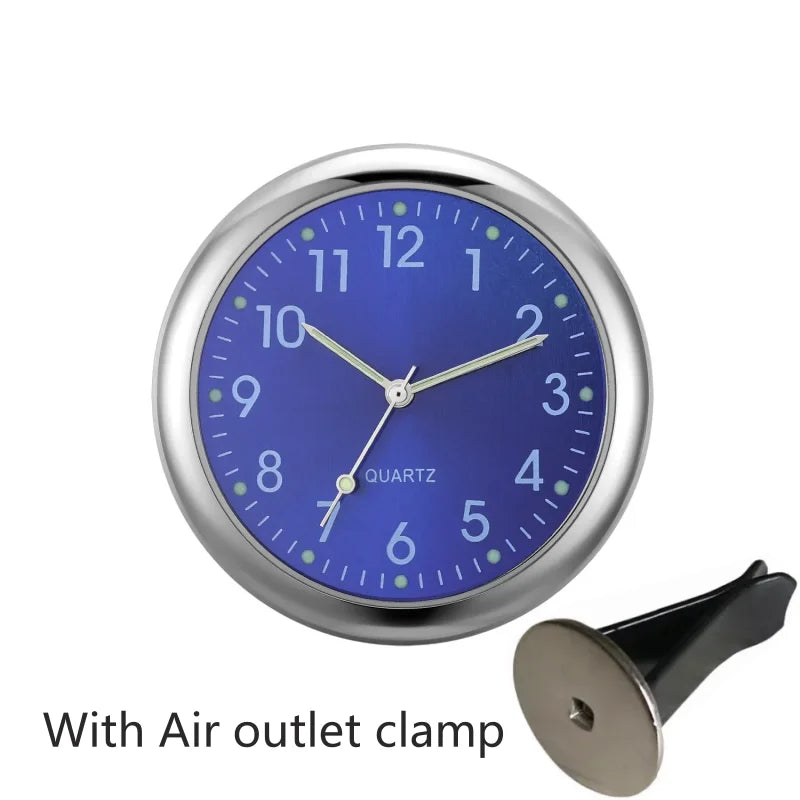 Car Clock Luminous | Mini Auto Stick-On Digital Watch for Dashboard close-up view