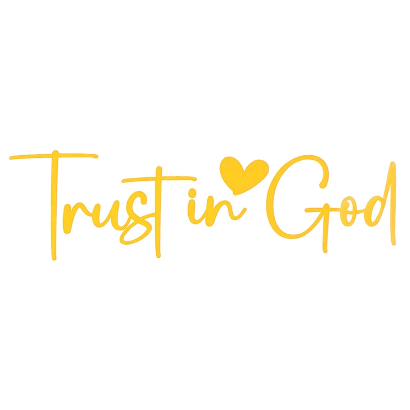 Trust In God Car Mirror Decal