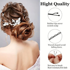 10/20pcs Invisible Wave Bobby Pins,Durable Metal Hair Clips for Women, Simple Solid C alternate view