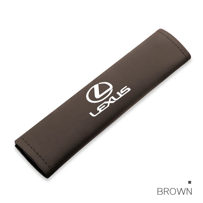 Car Pu Leather Seat Belt Shoulder Protection Set | Interior Accessories for Lexus additional angle