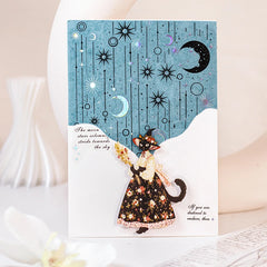 Journal GO 3x200cm Poems Sky PET Tape Stickers Decorative Adhesive Tape Diy Scrapbooking Collage Junk Journal Album Card Decor