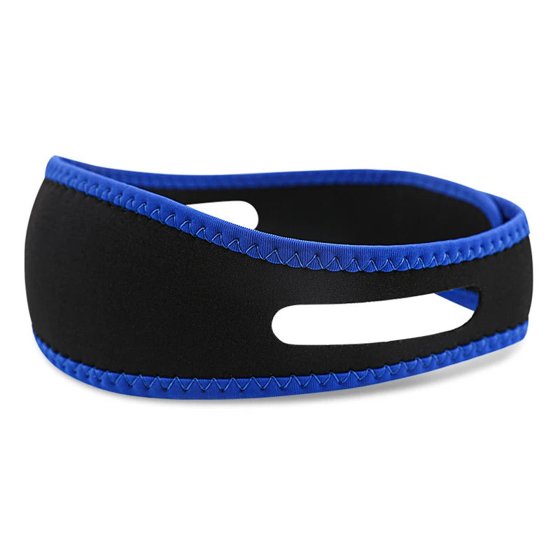 Breathable Anti Snore Chin Strap | Nylon Elastic Mouth Breathing Band for Better Sleep close-up view