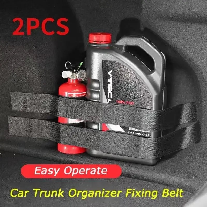 Black Nylon Car Trunk Organizer with Elastic Fixing Belts