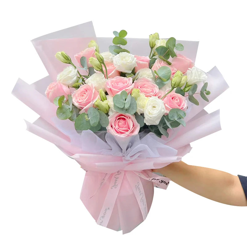 10pcs Unbleached Flower Wrapping Tissue Paper | 65x50cm Wedding Party Gift Wrap close-up view