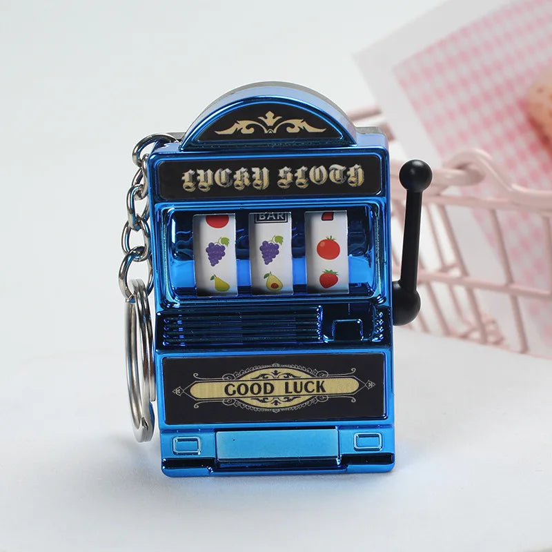 Fruit Slot Machine Keychain | Lucky Charm Bag Pendant for Adults additional angle