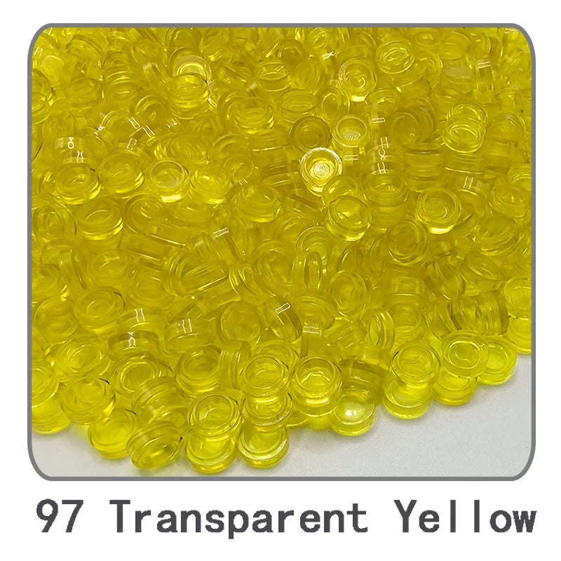 1000Pcs Tile 1x1 Round Building Blocks | 52 Color DIY Educational Creative Toy Set detail view