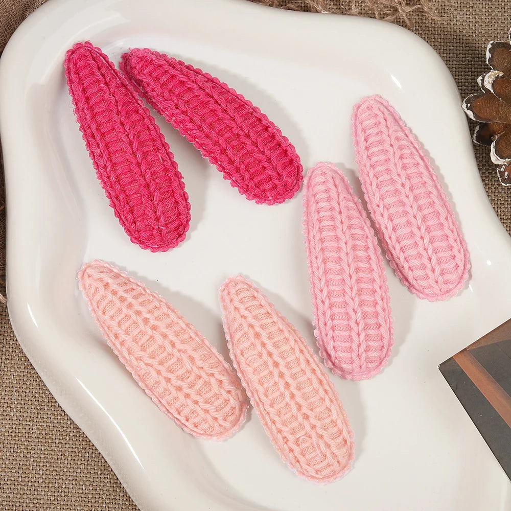 1 Set Printed Fabric Hair Clips Sweet Handmade BB Hair Clips Baby Girl Bangs Fixed Edge Clips Children's Hair Accessories Gifts